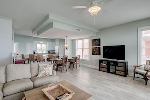 Sun - Open concept living makes for quality time with family and friends