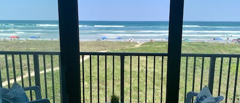 Wake up to this view and the sound of waves from your Master Bedroom!