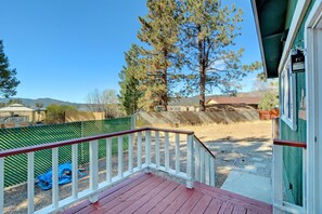 Rear view of the lake in warm weather