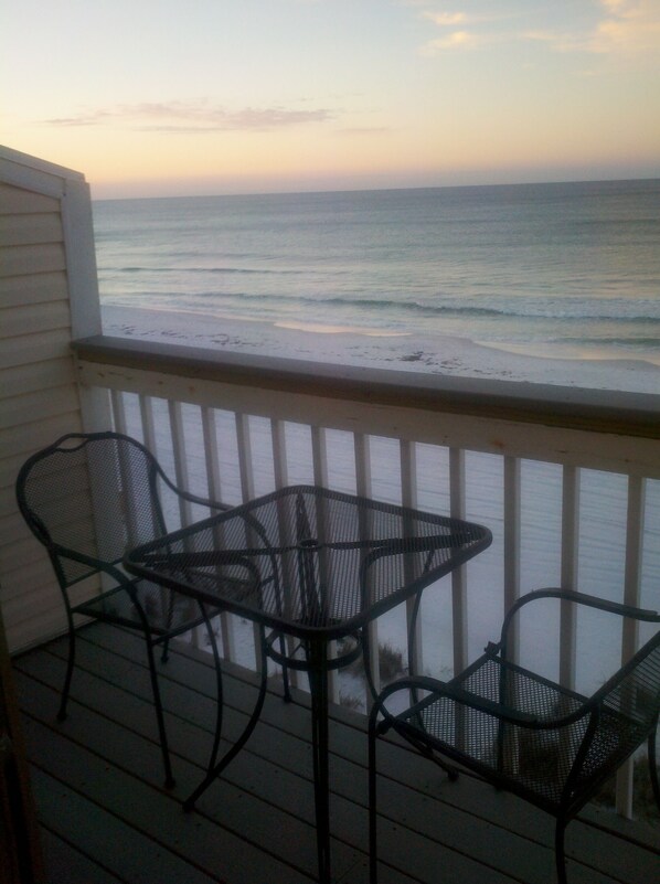 Master Bedroom balcony, have a coffee and watch the sun come up.