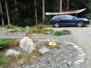 Parking for the Forest Haven Suite.
A short path to leads to the cottage.