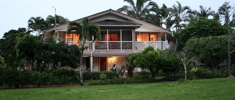 View of the back of the house from the golf course.