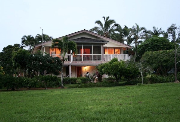 View of the back of the house from the golf course.