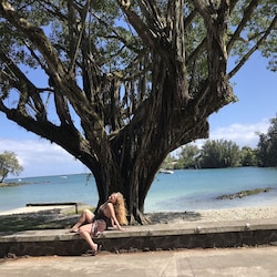 Lovely white sand beaches in nearby Hilo.