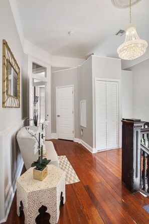 Crystal Chandelier in Foyer