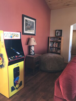 Pac Man Console and Giant Bean Bag