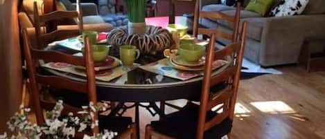 real wagon wheel table dining 