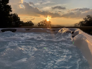 enjoy the views from the hot tub
