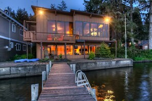 View of Home from Dock at Dusk