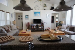 the lounge, view from the kitchen 
