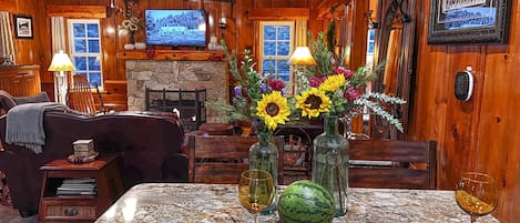 Historic Hershey Cabin, view from kitchen