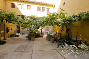 Welcome to the vine covered courtyard!