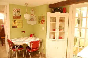 Quaint furnishings with everything you need for a comfortable stay!