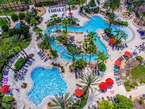 One adult pool & Lazy River
