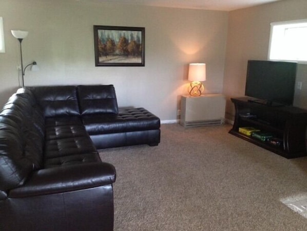 Family Room with TV and DVD Player