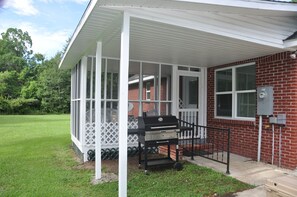 Grill and Screened in porch..ready for a cookout.