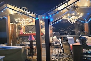 A new 24 x 17 ft gazebo "Fox & Bobcat Run" , because that's what happens.