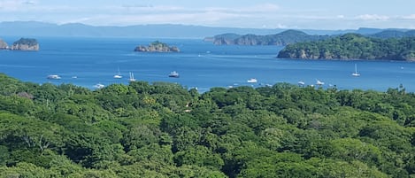 The view from one of two balconies.