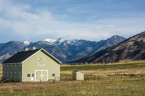 Our beautiful barn with full hay loft 