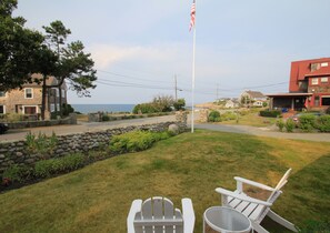 View from the front door of Spruce Cottage