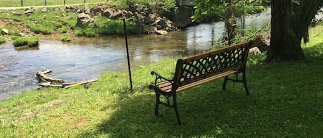 Creek bank relaxation area