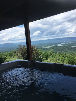 hot tub & View