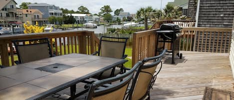 Outdoor Deck Overlooking the Canal