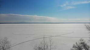 Winter view- lake frozen straight out