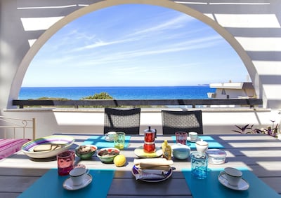 Alghero on the sea. Penthouse with incredible view and covered verandas for 9 people 