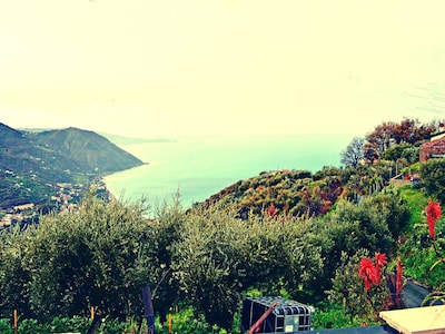 Malerisches Meerblick sizilianisches Haus auf einem Hügel 10 Minuten vom Meer entfernt, in Gioiosa