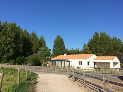 Cerca de la playa de Sauveterre - casa con gran terraza y espléndidas vistas