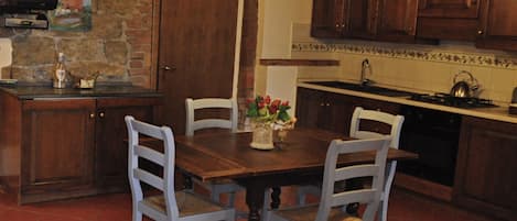 Vaulted ceiling dating back to the 13th Century open plan kitchen lounge