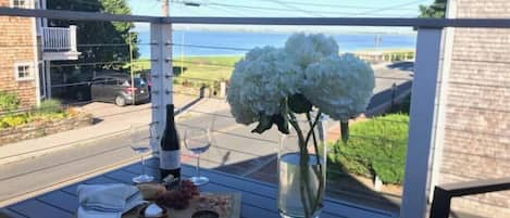 Enjoy the private deck, overlooking the water & out to Plum Island