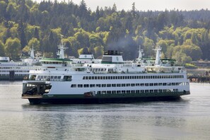 Ferry to Seattle in 30 minutes right in front of your suite about every hour