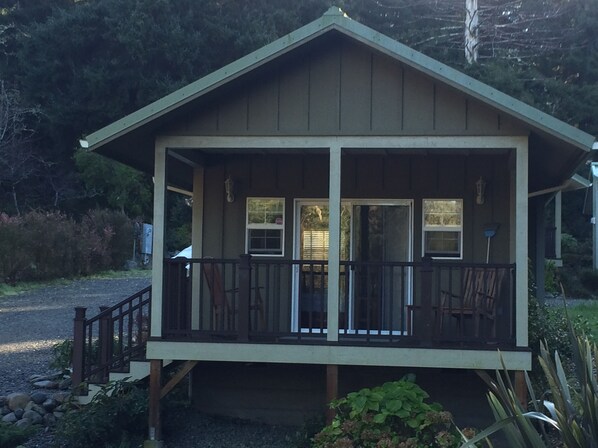 The Honeymoon Suite is located closest to the tranquility ponds' flowing waters.