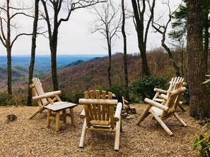 Summer view from the fire pit