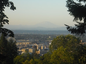 Situated above downtown with fantastic views of both the Columbia and Willamette