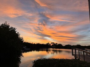 Caught beautiful sunsets from neighborhood bridge.