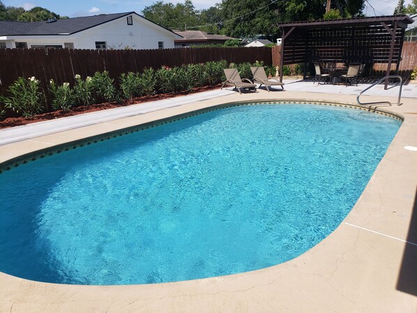 Crystal blue and ready for you to take a dip!