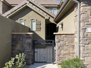 Front entrance and courtyard.
