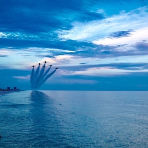 Blue Angels often fly by while training