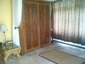 Murphy Bed in the 'up' position. put it up if you want when not in use. 