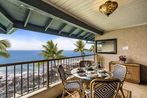 DIrect Oceanfront View from Lanai of Suite D32