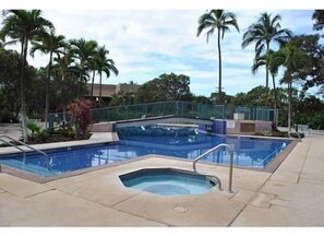 Hot Tub and Amazing Pool.  Shallow end starts at 2 feet. 