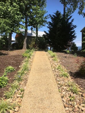 walkway to cabin