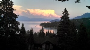 View from the front deck area looking south. More lake views to the left as well