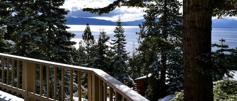 Beautiful lake views from the wrap around deck! Views are also from living room.