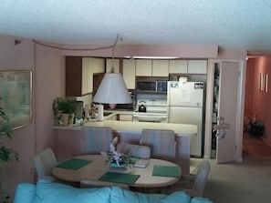 Dining area and kitchen
