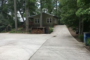 Cabin from parking lot