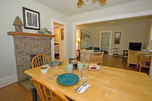 Great open living & dining room,just right for a romantic dinner or family games